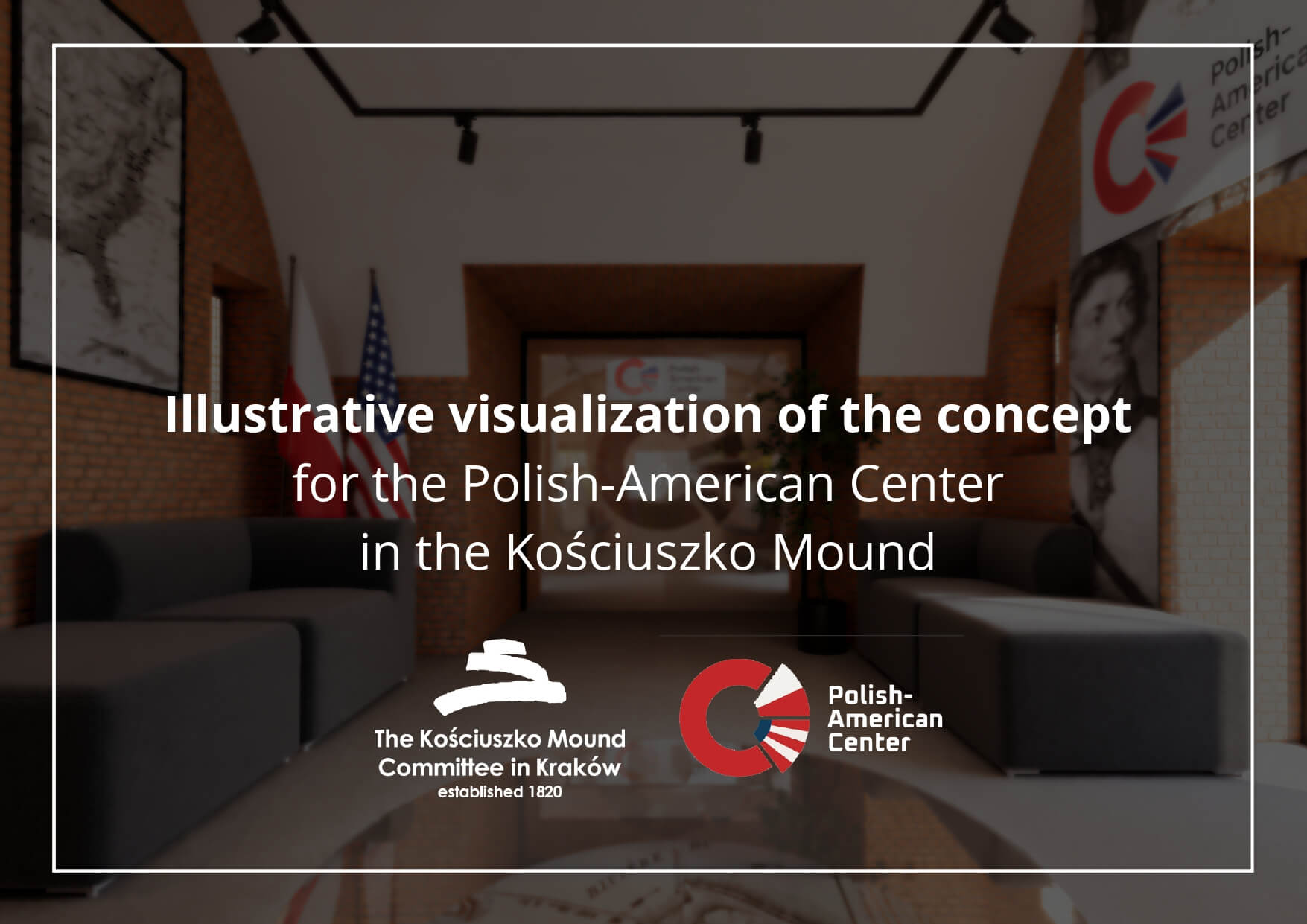Conceptual visualization for the Polish-American Center in the Caponier of Fort Kościuszko